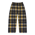 Men's Black & Gold Plaid Pajama Pants — Cozy Lounge Sleepwear