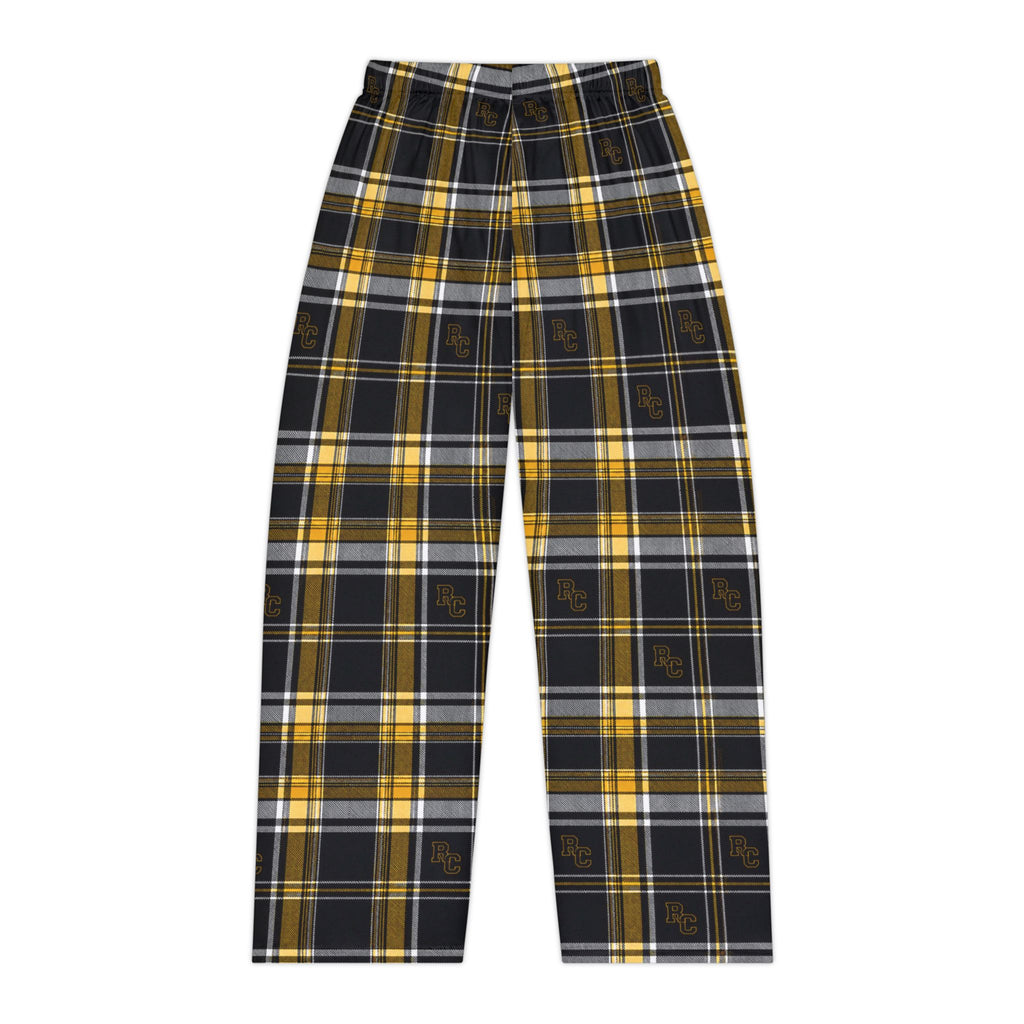 Women's Plaid Pajama Pants — Cozy Yellow & Black Flannel Lounge Trousers