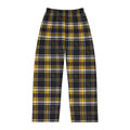 Women's Plaid Pajama Pants — Cozy Yellow & Black Flannel Lounge Trousers