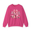 Pink Bow Floral Christmas Tree Sweatshirt
