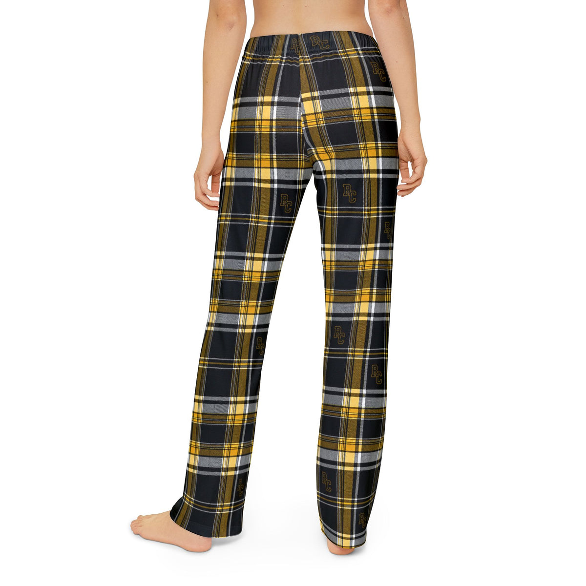 Kids Plaid Lounge Pants — Yellow & Black Cozy Sleepwear