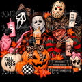 Spooky Season Horror Characters PNG – Halloween Digital Download