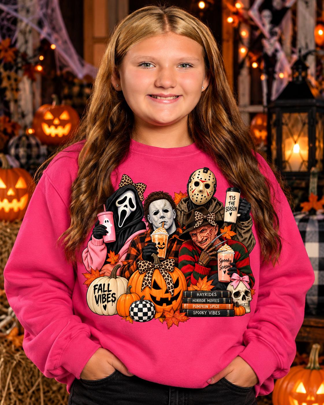 Spooky Season Horror Characters PNG – Halloween Digital Download
